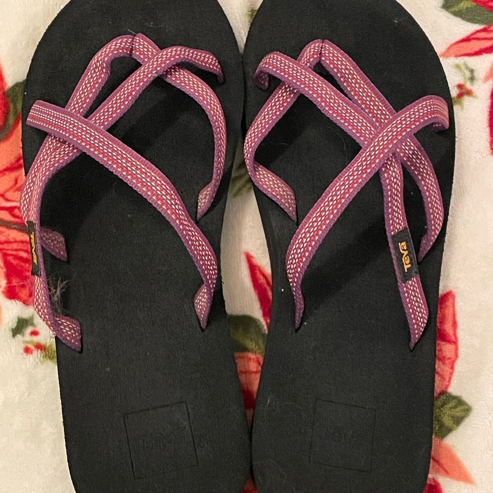 Teva Black and Purple Sandals
